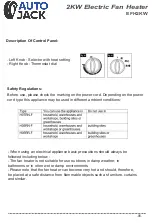 Preview for 7 page of Autojack EFH2KW Owner'S Manual & Safety Instructions