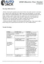 Preview for 9 page of Autojack EFH2KW Owner'S Manual & Safety Instructions