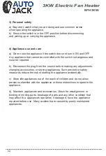 Preview for 4 page of Autojack EFH3KW Owner'S Manual & Safety Instructions