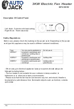 Preview for 6 page of Autojack EFH3KW Owner'S Manual & Safety Instructions