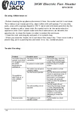 Preview for 8 page of Autojack EFH3KW Owner'S Manual & Safety Instructions