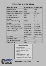 Preview for 10 page of Autojack EGIMIG-155 Safety And Operating Manual