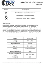 Предварительный просмотр 5 страницы Autojack EHB2KW Owner'S Manual & Safety Instructions