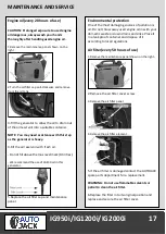 Предварительный просмотр 19 страницы Autojack IG1200i Safety And Operating Manual