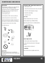 Предварительный просмотр 17 страницы Autojack IG2200i Safety And Operating Manual