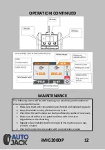 Preview for 12 page of Autojack iMIG200DP Safety And Operating Manual