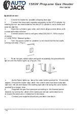 Preview for 8 page of Autojack PH15KW Owner'S Manual & Safety Instructions