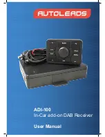 Предварительный просмотр 1 страницы Autoleads ADI-100 User Manual