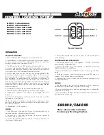 AutoLoc CL2000 User Manual And Installation Manual preview