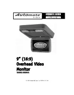 Automate Video OHV901A Owner'S Installation Manual preview