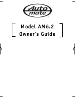 Preview for 1 page of Automate AM6.2 Owner'S Manual