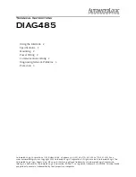 Automated Logic DIAG485 Technical Instructions preview