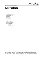 Automated Logic MX16160 Technical Instructions preview