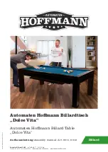 Automaten Hoffmann Dolce Vita Assembly Manual preview