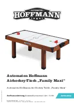 Automaten Hoffmann Family Maxi Assembly Manual preview