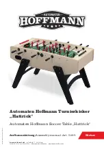 Automaten Hoffmann Hattrick Assembly Manual preview