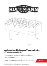 Automaten Hoffmann Kicker Tournament 2.0 Assembly Manual preview