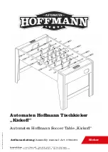 Preview for 1 page of Automaten Hoffmann Kickoff Assembly Manual