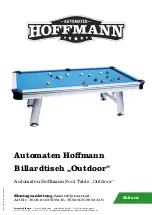 Preview for 1 page of Automaten Hoffmann Outdoor 3508103 Assembly Manual