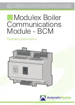 Preview for 1 page of Automatic Heating BCM Operating Instructions Manual