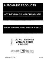 Automatic Products AP 213 Operating & Service Manual preview