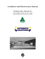 Automatic Solutions 750L I Range Installation And Maintenance Manual preview