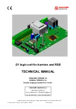 Automatic Systems D1 Technical Manual preview