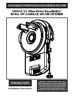 Automatic Technology Australia GDO-6 V1 Slim-Drive EasyRoller Installation Instructions Manual preview