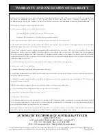 Preview for 27 page of Automatic Technology CB-19 Installation Instructions Manual