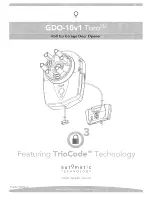 Automatic Technology GDO-10v1 Toro Installation Instructions Manual preview