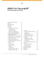 Предварительный просмотр 3 страницы Automatic Technology GDO-11v1 SecuraLift User Manual