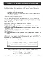 Preview for 20 page of Automatic Technology GDO-2 SecuraLife Owner'S Manual