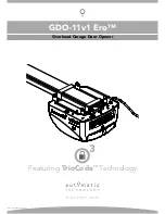 Preview for 1 page of Automatic GDO-11v1 Ero Manual