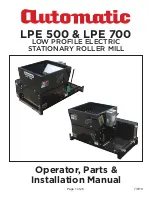 Preview for 1 page of Automatic LPE 500 Operator'S & Installation Manual