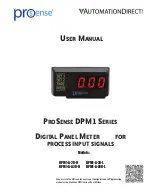 Automation Direct ProSense DPM1 Series User Manual предпросмотр