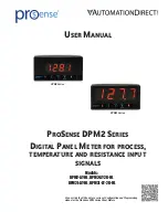 Automation Direct ProSense DPM2 Series User Manual предпросмотр