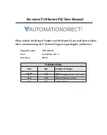 Предварительный просмотр 6 страницы Automationdirect.com T1H Series Hardware User Manual