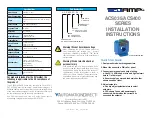 Предварительный просмотр 1 страницы AutomationDirect AcuAMP ACS035 Series Installation Instructions