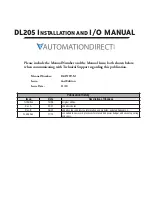 Preview for 5 page of AutomationDirect D2-08NA-1 Installation And I/O Manual