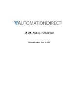 AutomationDirect DL205 Manual preview