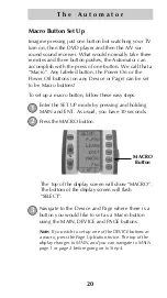 Preview for 22 page of Automator URC-200 Owner'S Manual