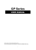 Autonics GP Series User Manual preview