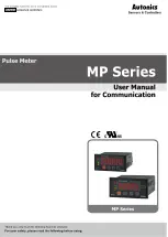 Autonics MP Series User Manual For Communication preview