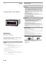 Autonics MT4N Series Product Manual предпросмотр