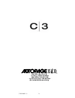 Предварительный просмотр 36 страницы Autopage C3-RS1100 OLED Installation Manual