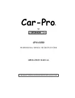 Autopage CAR-PRO CPX-2350 Operation Manual предпросмотр