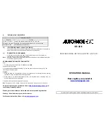 Предварительный просмотр 2 страницы Autopage KE-120 Operation Manual