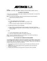 Preview for 1 page of Autopage RF-1050KE Transmitter Programming