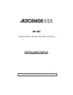 Autopage RF-315 Installation Manual preview