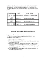 Предварительный просмотр 7 страницы Autopage RF-505 Operation Manual